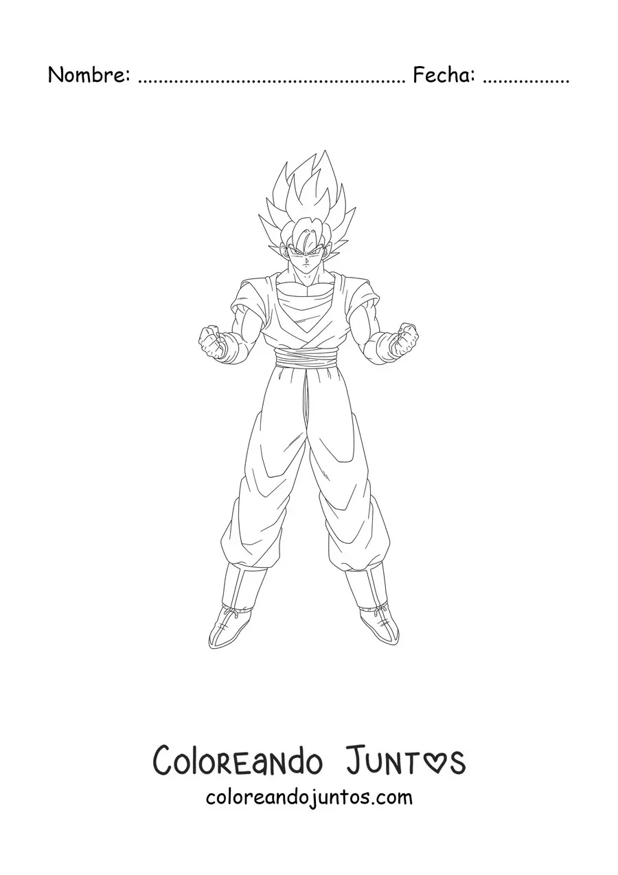 Goku Super saiyan | Coloreando Juntos