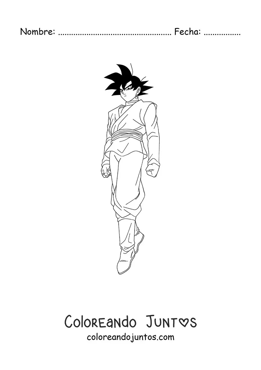 Goku black | Coloreando Juntos