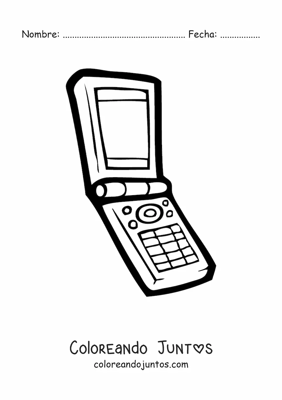 Imagen para colorear de un celular antiguo