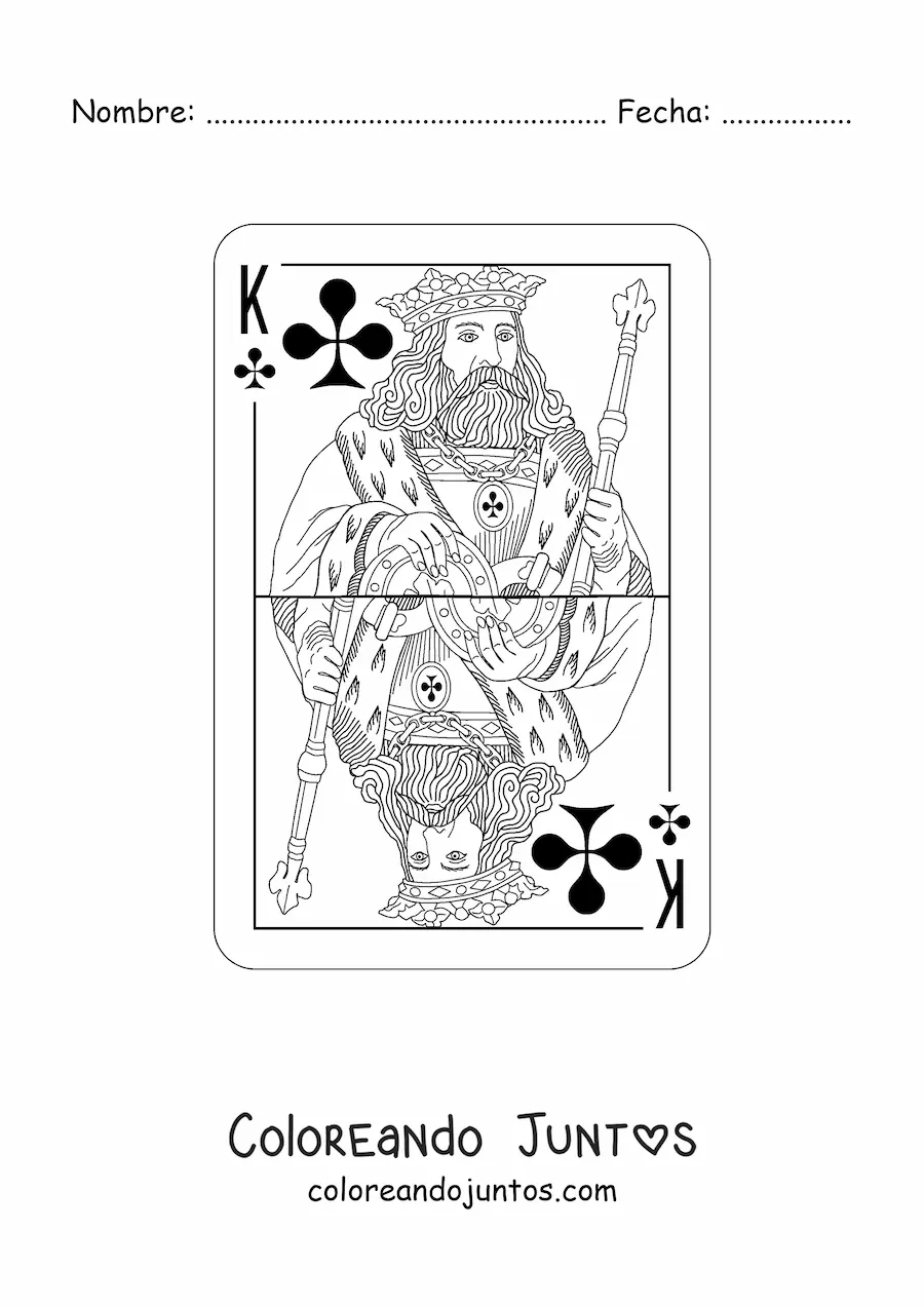 Imagen para colorear de carta de reyes