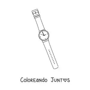 Imagen para colorear de reloj de pulsera