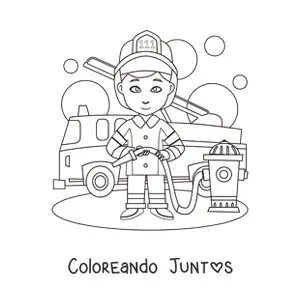35 Dibujos de Bomberos para Colorear ¡Gratis! | Coloreando Juntos