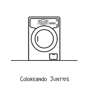 Imagen para colorear de una lavadora