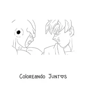 Goku vs Vegeta | Coloreando Juntos