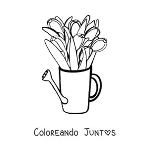 15 Dibujos de Tulipanes para Colorear ¡Gratis! | Coloreando Juntos