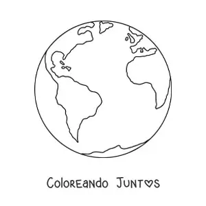 10 Dibujos de la Tierra para Colorear ¡Gratis! | Coloreando Juntos