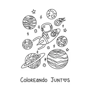 20 Dibujos de Planetas para Colorear ¡Gratis! | Coloreando Juntos
