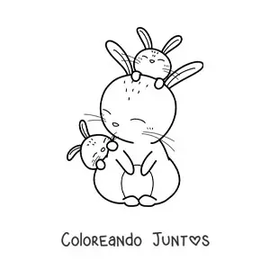 30 Dibujos de Conejos para Colorear ¡Gratis! | Coloreando Juntos