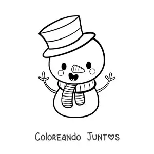 35 Dibujos de Muñecos de Nieve para Colorear ¡Gratis! | Coloreando Juntos