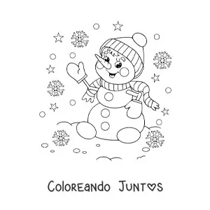 35 Dibujos de Muñecos de Nieve para Colorear ¡Gratis! | Coloreando Juntos