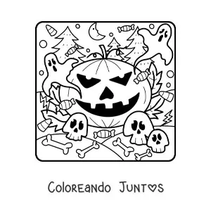25 Dibujos de Calabazas de Halloween para Colorear ¡Gratis! | Coloreando  Juntos