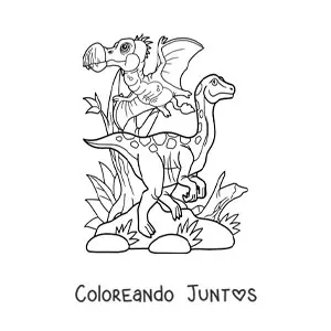 20 Dibujos de Dinosaurios voladores para Colorear ¡Gratis! | Coloreando  Juntos