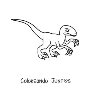 10 Dibujos del Velociraptor para Colorear ¡Gratis! | Coloreando Juntos