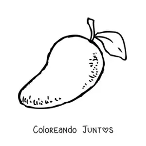 Imagen para colorear de un mango