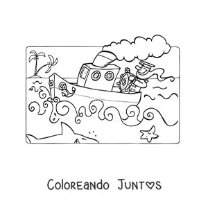 40 Dibujos de Barcos para Colorear ¡Gratis! | Coloreando Juntos