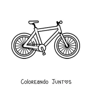 Imagen para colorear de una bicicleta