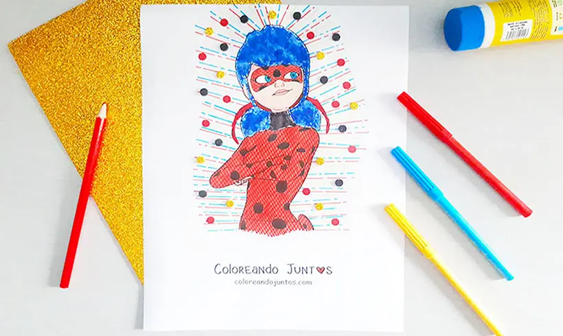 Dibujo de Ladybug coloreada por Coloreando Juntos