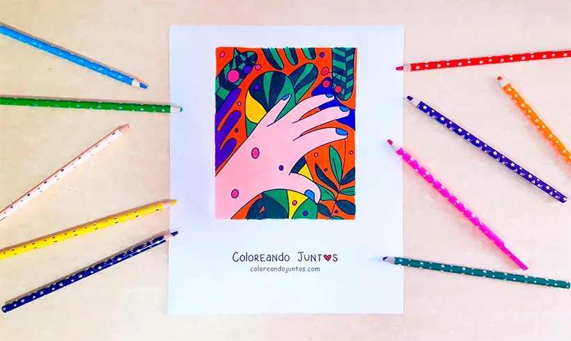 Dibujo de mano coloreada por Coloreando Juntos