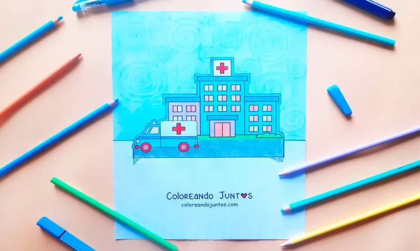  Dibujos de Hospitales para Colorear ¡Gratis!