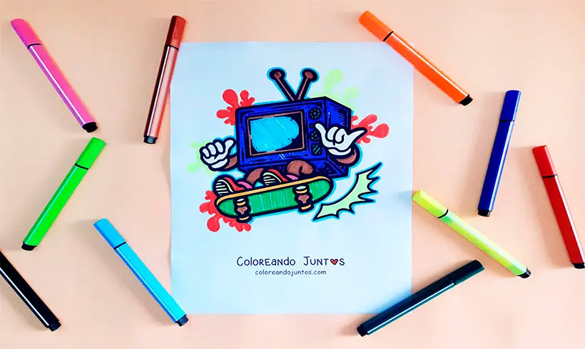15 Dibujos de Televisores para Colorear ¡Gratis! | Coloreando Juntos