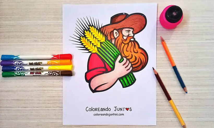 Dibujo de cereal coloreado por Coloreando Juntos