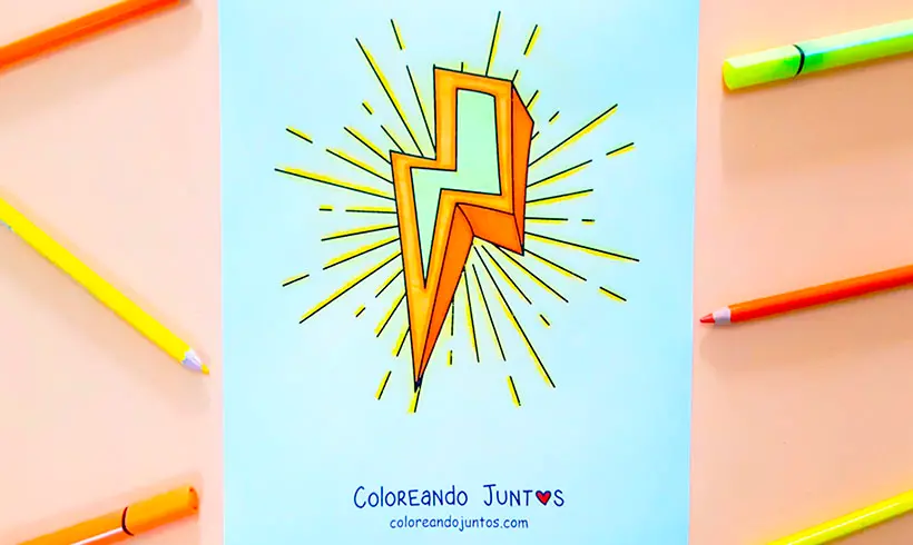 10 Dibujos de Rayos para Colorear ¡Gratis! | Coloreando Juntos