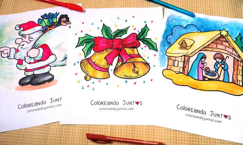 Dibujos de Navidad para Colorear ¡Gratis!