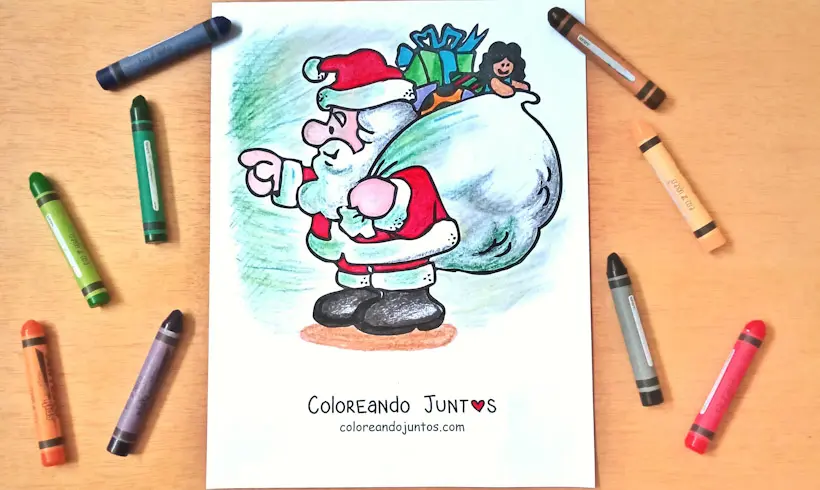35 Dibujos de Santa Claus para Colorear ¡Gratis! | Coloreando Juntos