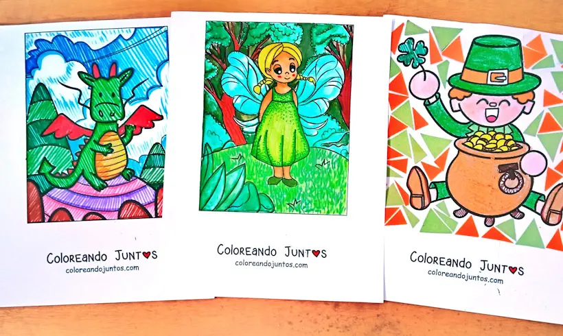 Dibujos de fantasía coloreados por Coloreando Juntos