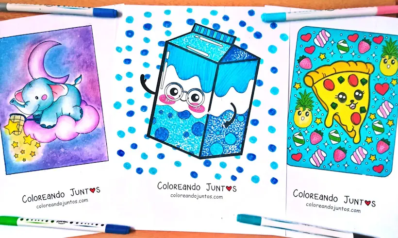 1000 Dibujos Kawaii para Colorear ¡Gratis! | Coloreando Juntos
