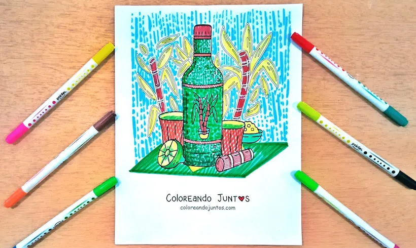 Dibujo de Brasil coloreado por Coloreando Juntos