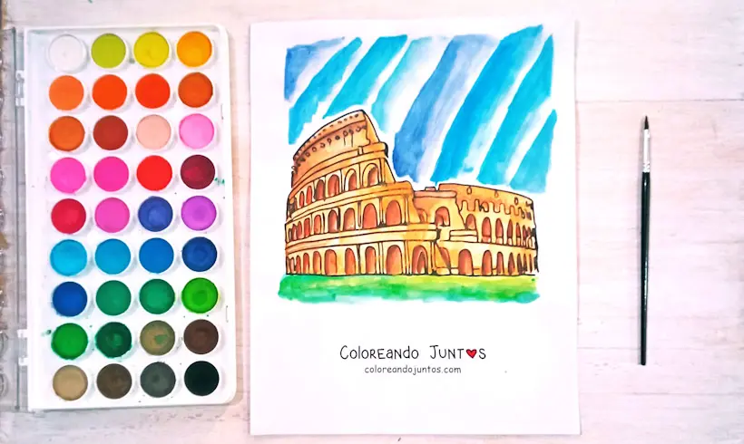Dibujo de Roma coloreada por Coloreando Juntos