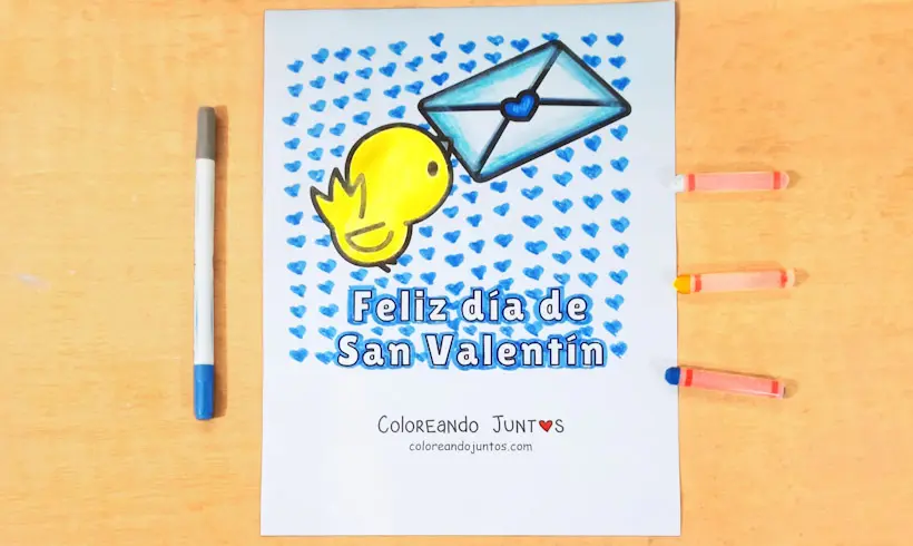  Dibujos de Amor con frases para Colorear ¡Gratis!