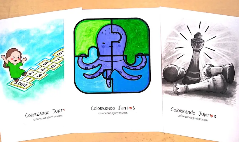 Dibujos de juegos coloreados por Coloreando Juntos