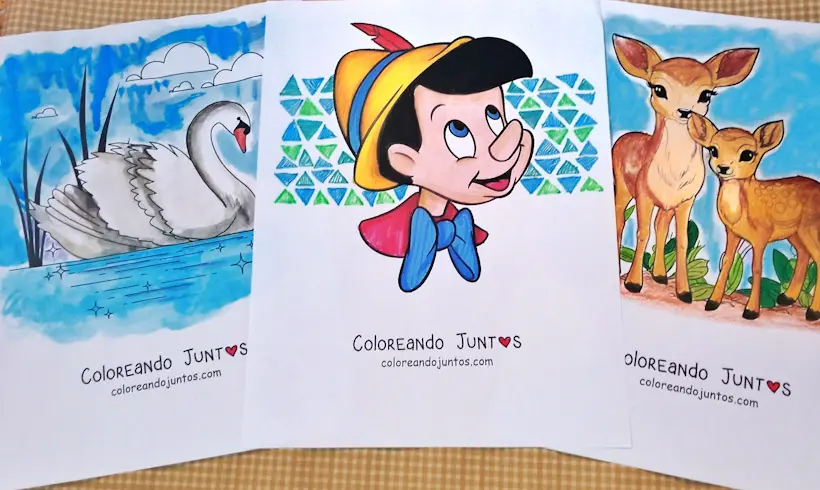 Dibujos de cuentos infantiles coloreados por Coloreando Juntos