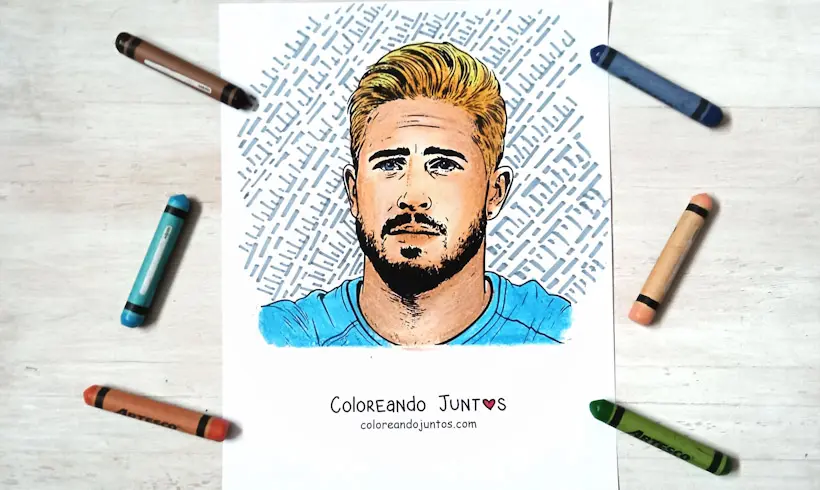 Dibujo de Sergio Ramos coloreado por Coloreando Juntos