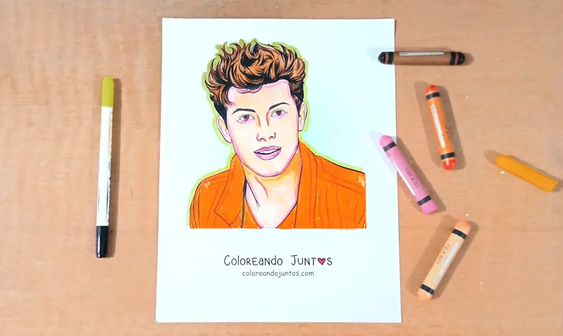 Dibujo de Shawn Mendes coloreado por Coloreando Juntos
